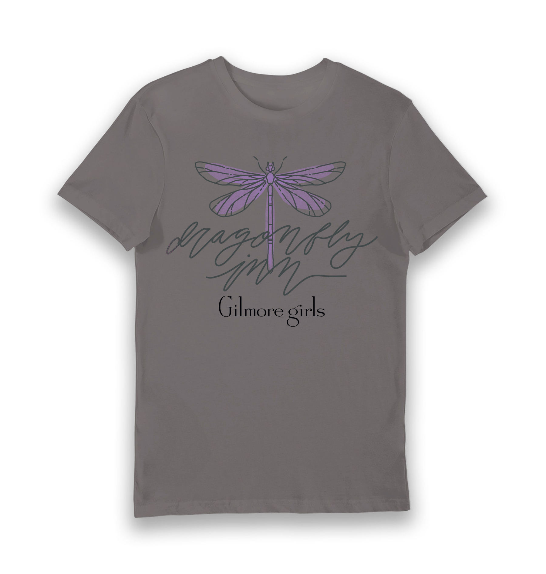 Charcoal Printed T-shirt Front