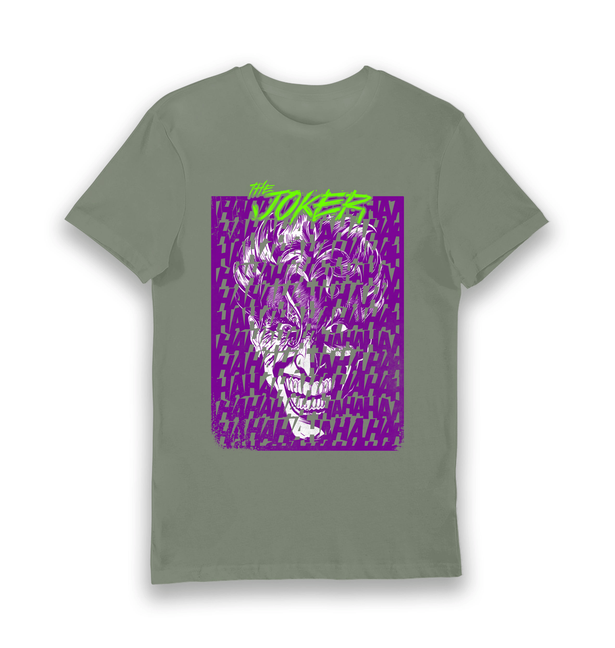 Khaki Printed T-shirt Front