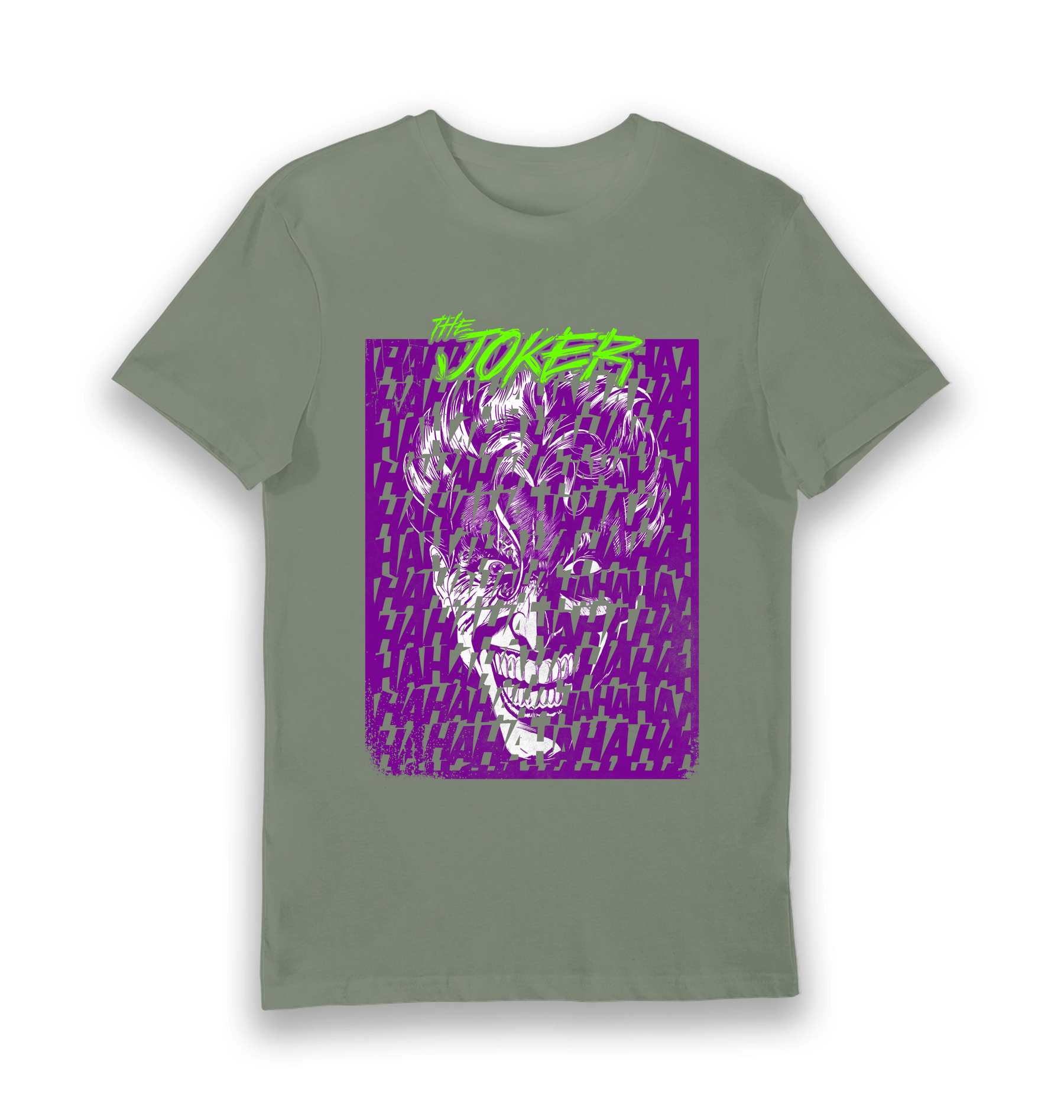 Khaki Printed T-shirt Front