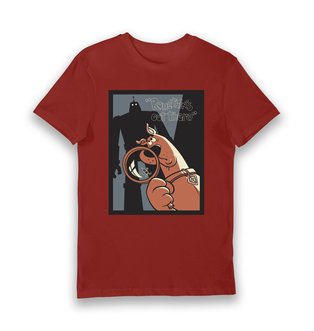 Brick Red Printed T-shirt Front