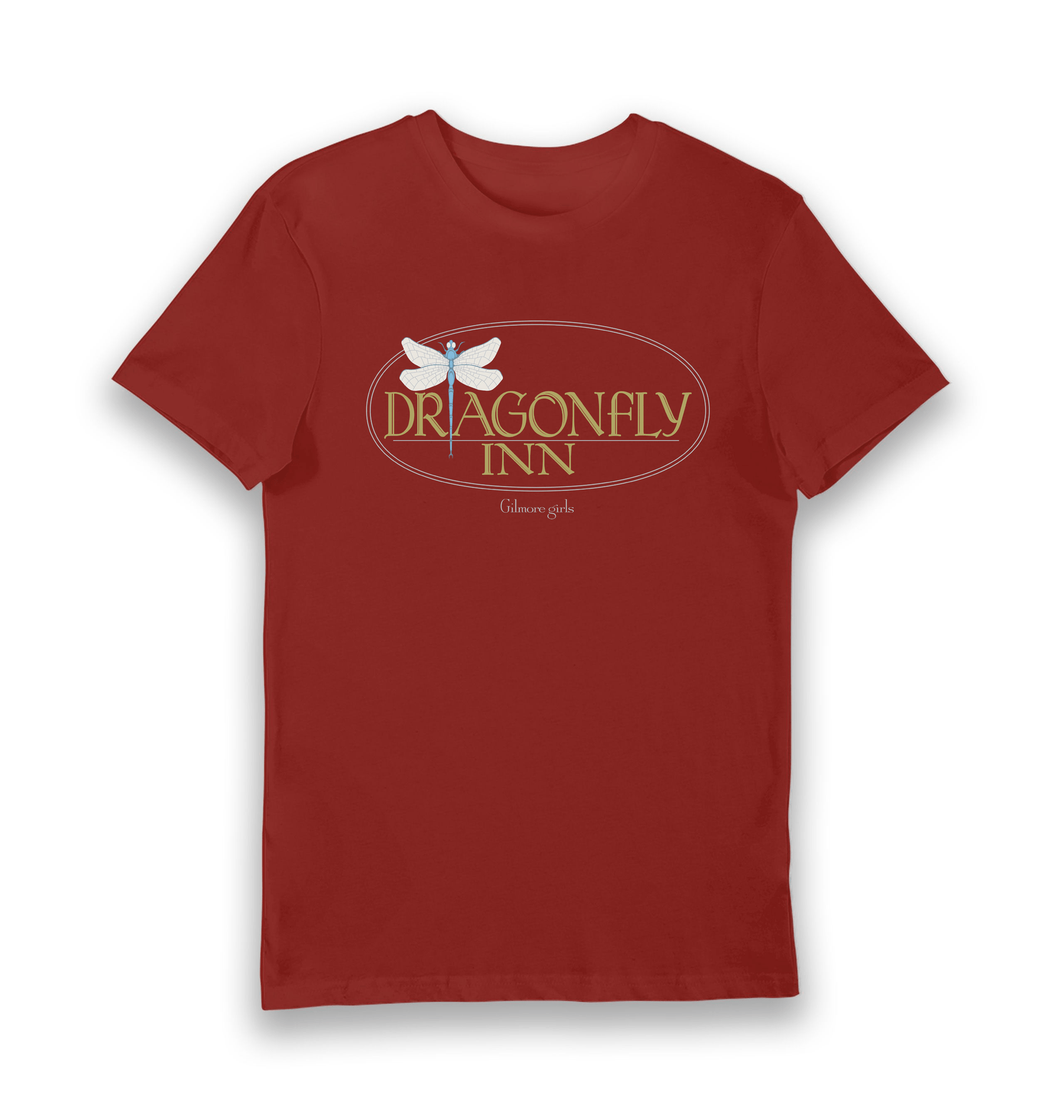 Brick Red Printed T-shirt Front