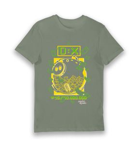 Khaki Printed T-shirt Front