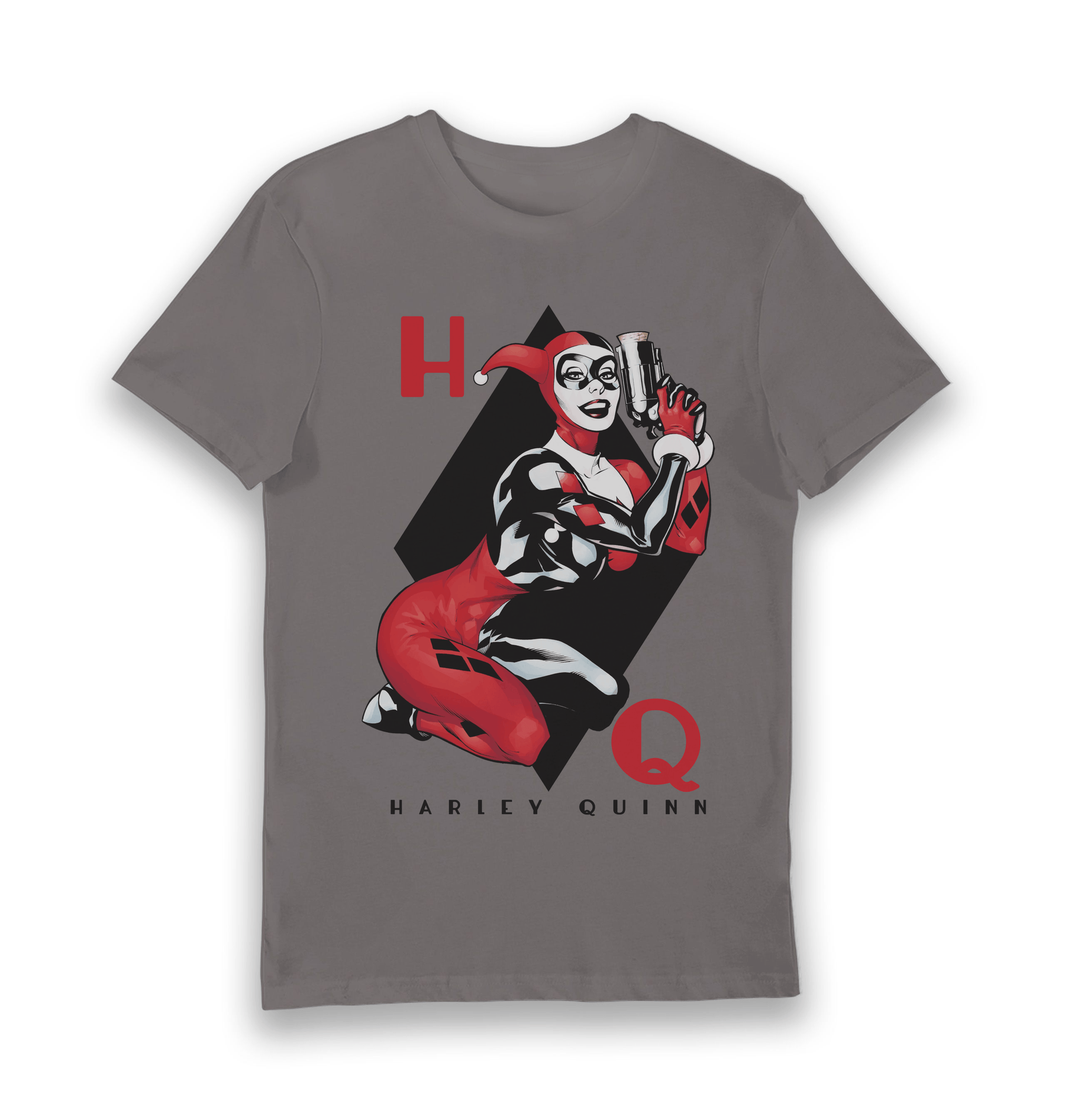 Charcoal Printed T-shirt Front