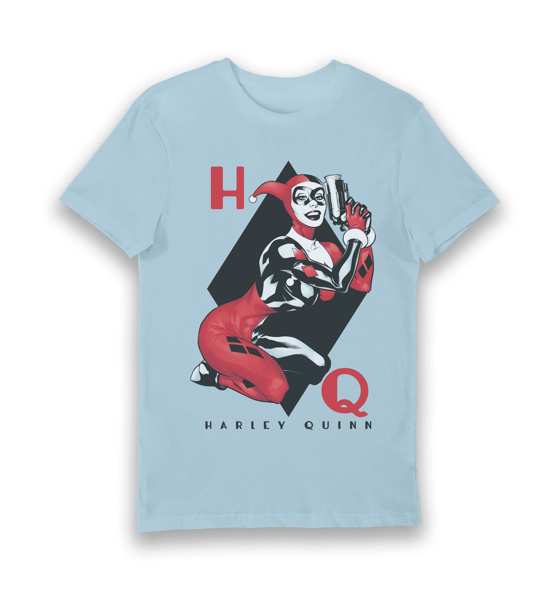 Light Blue Printed T-shirt Front
