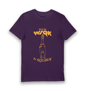 Purple Printed T-shirt Front