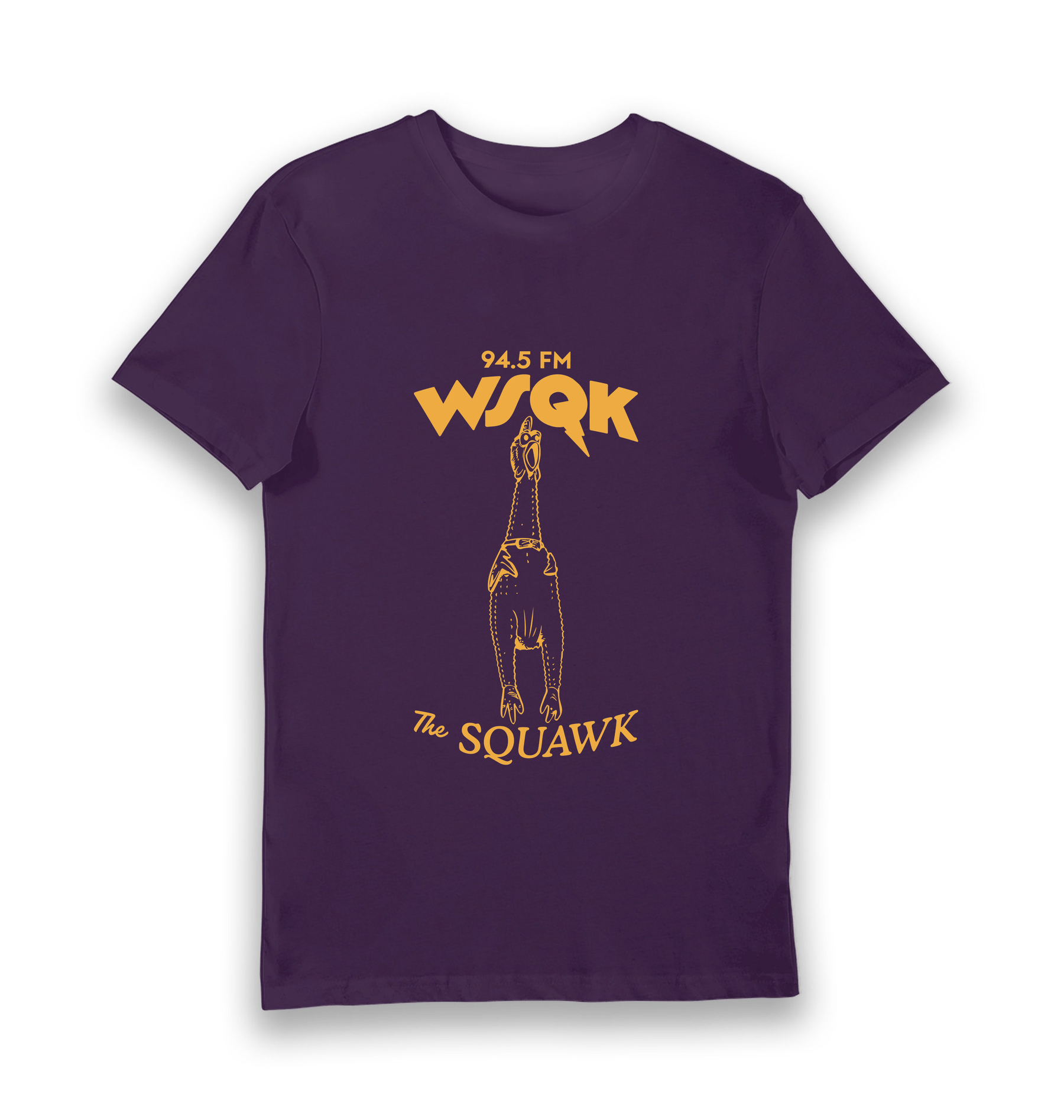 Purple Printed T-shirt Front