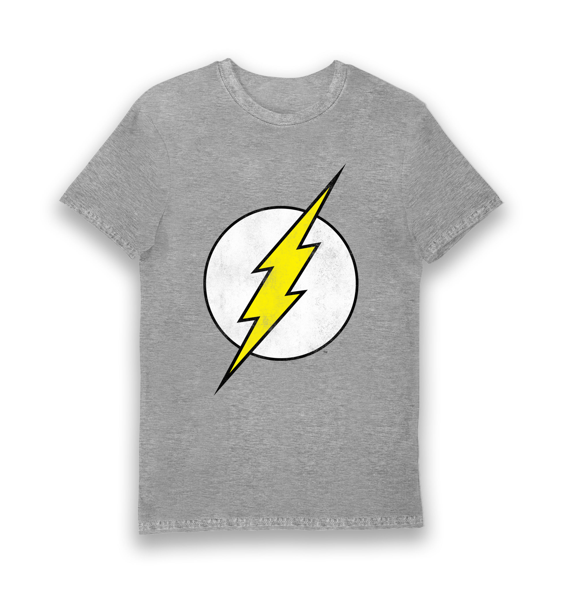 Sports Grey Printed T-shirt Front