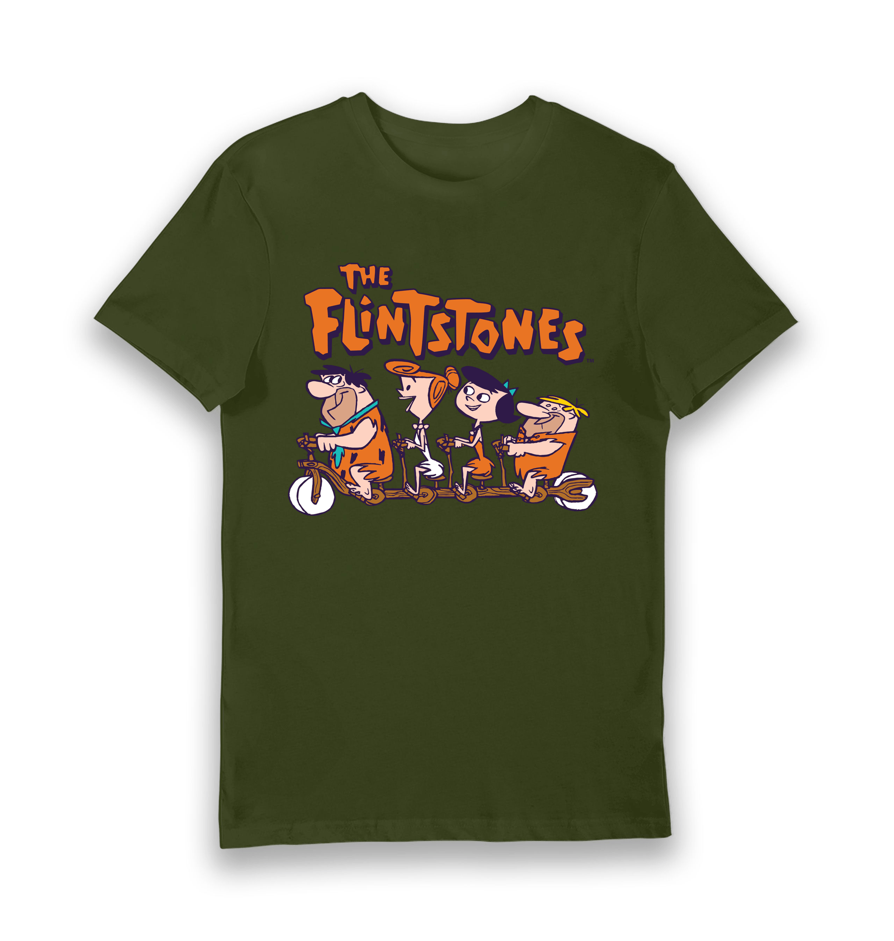Forest Green Printed T-shirt Front