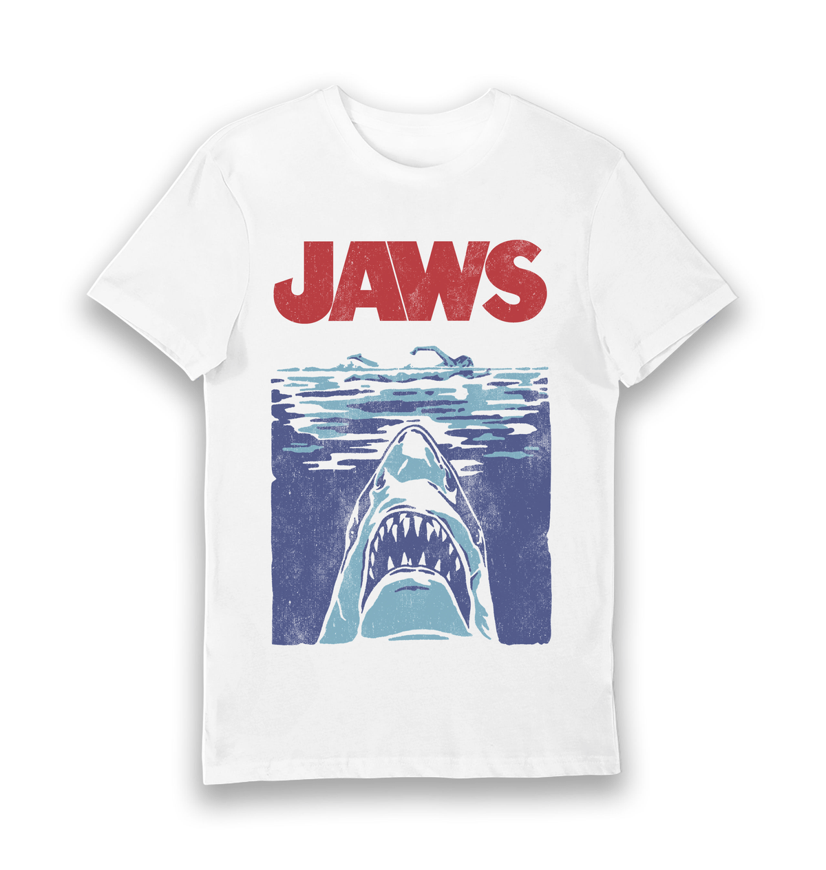 White Printed T-shirt Front
