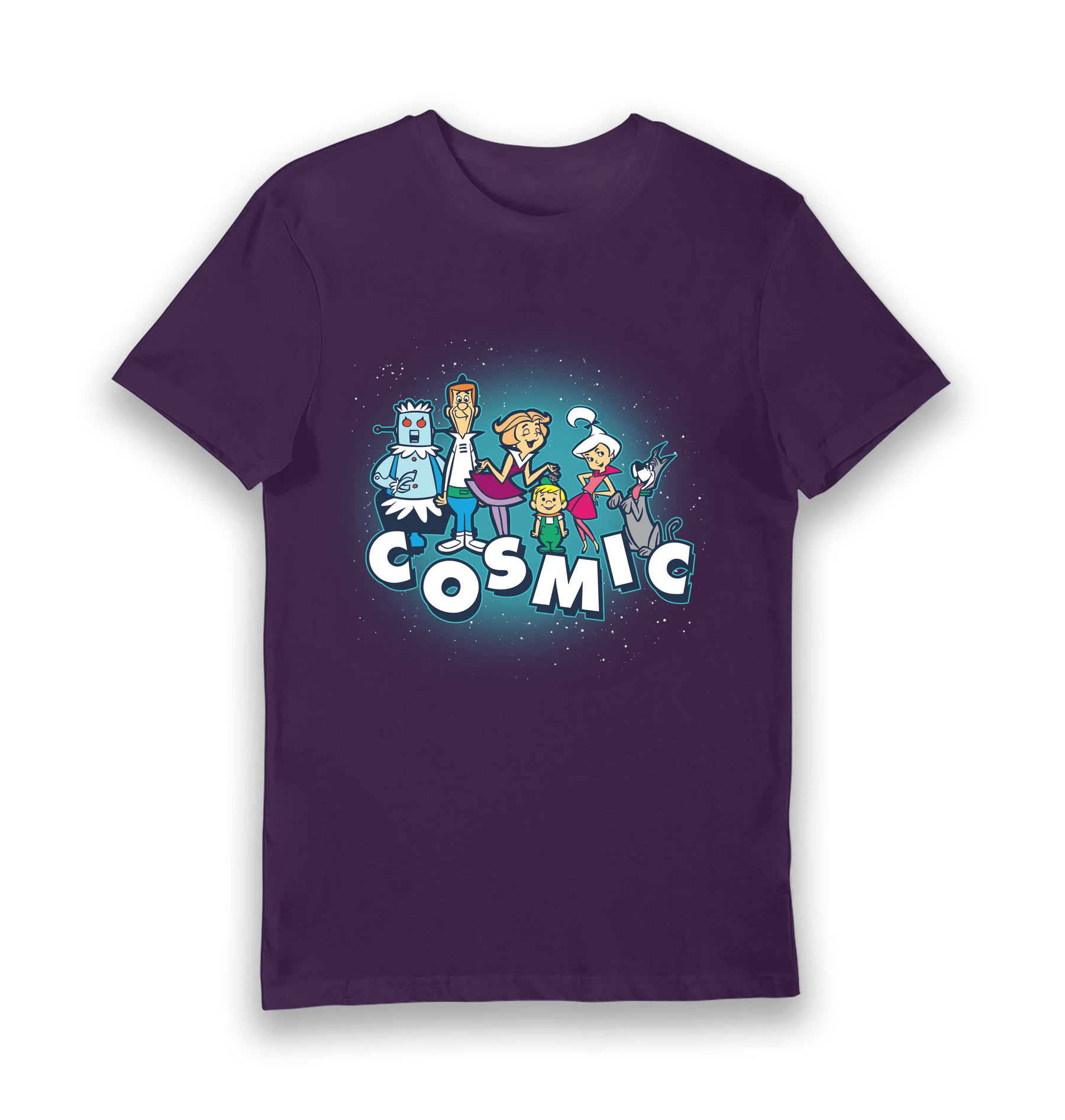 Purple Printed T-shirt Front