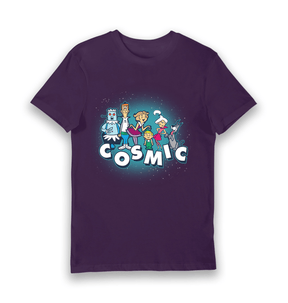 Purple Printed T-shirt Front