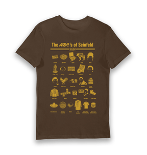 Brown Printed T-shirt Front