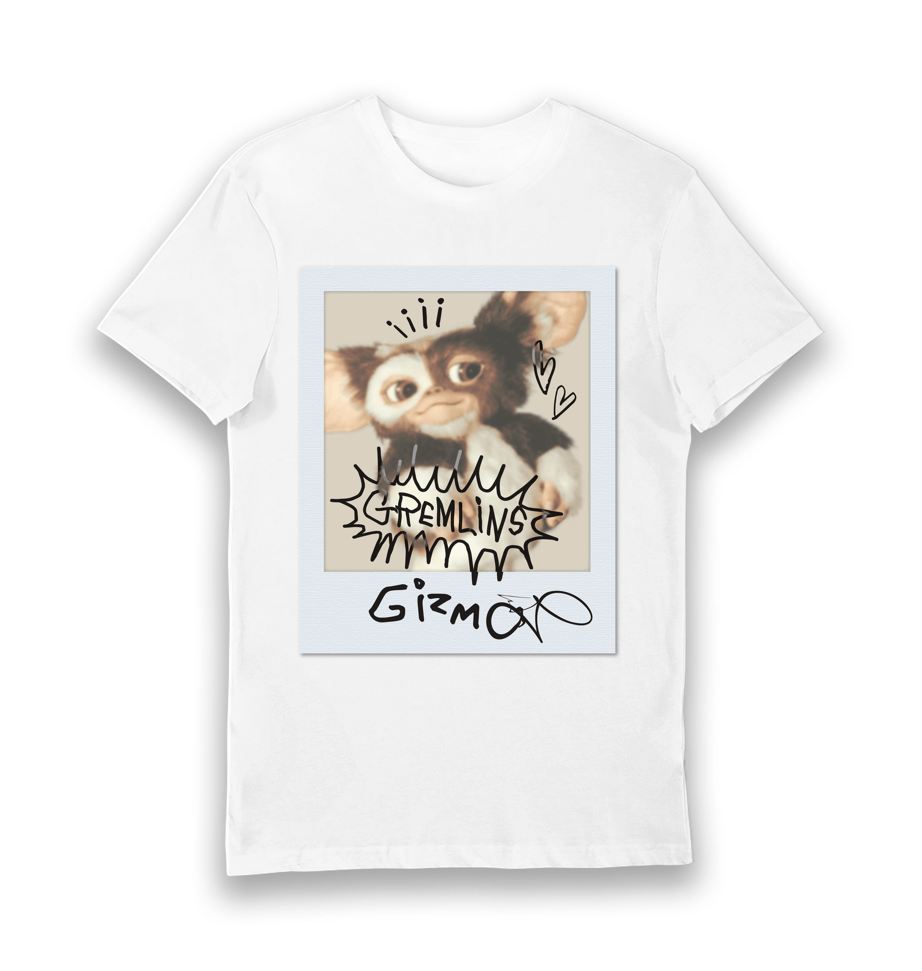 White Printed T-shirt Front