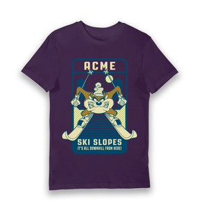 Purple Printed T-shirt Front