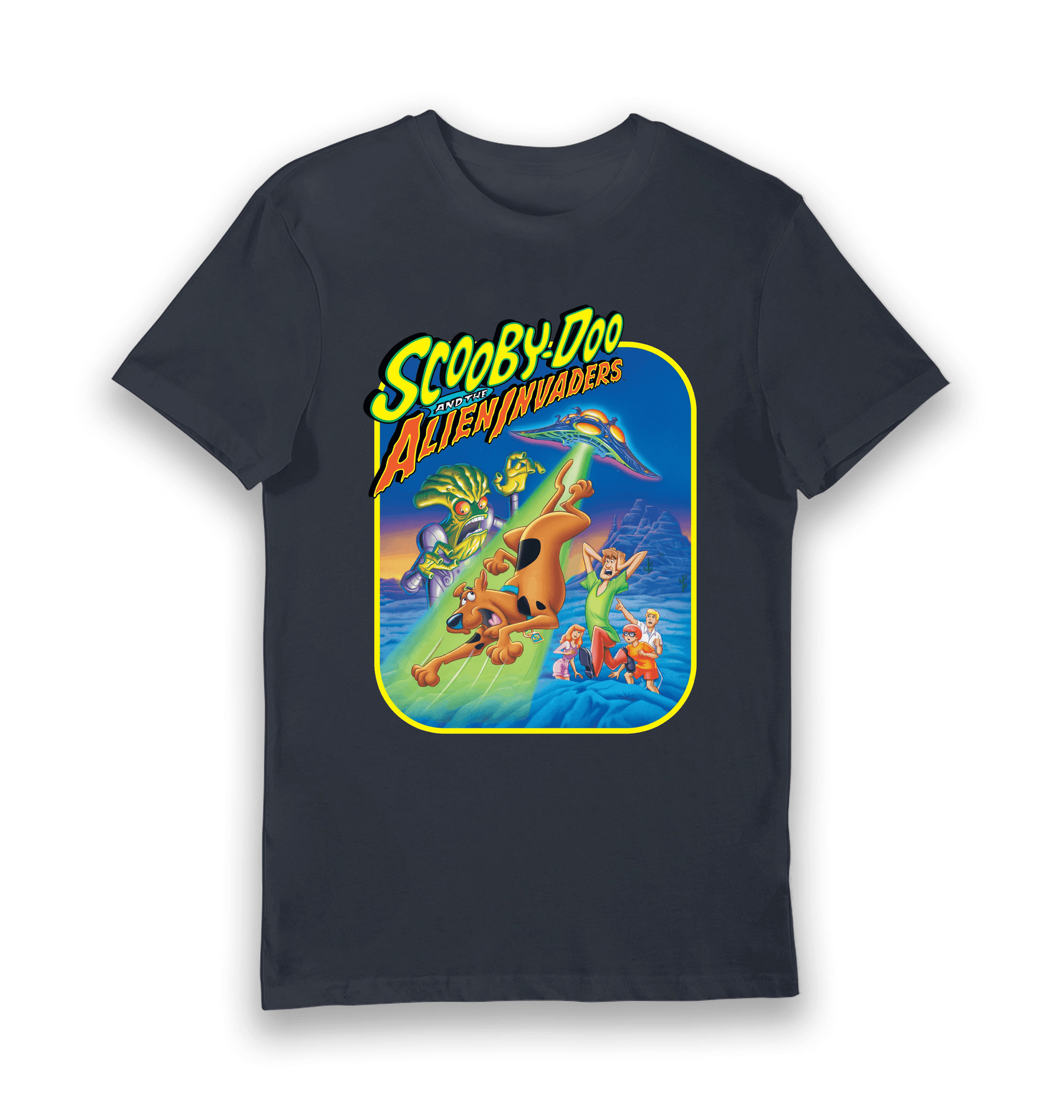 Navy Printed T-shirt Front