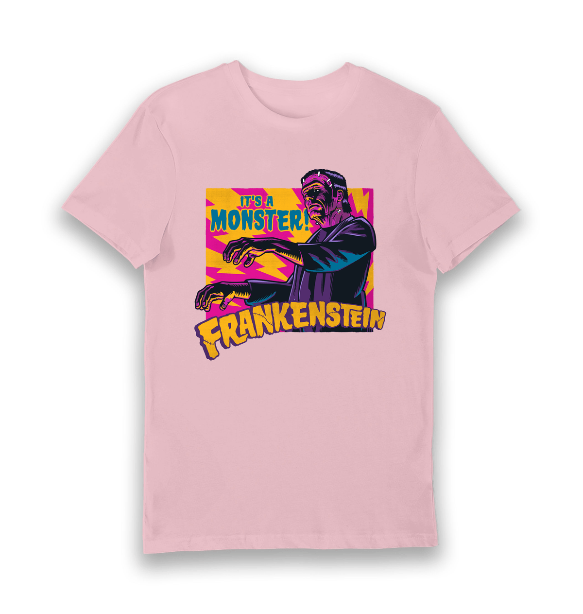 Pink Printed T-shirt Front