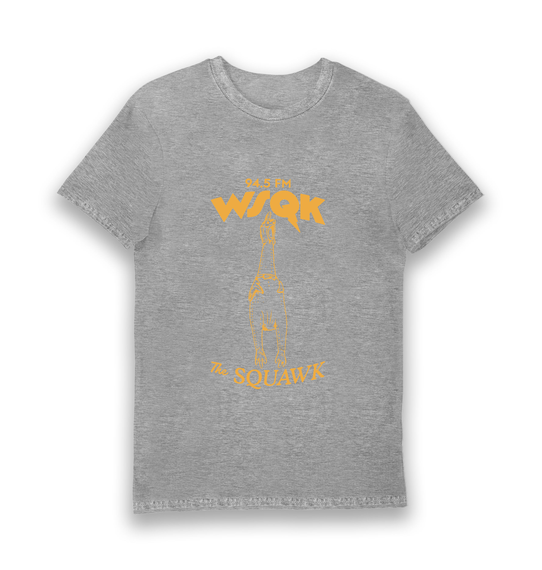 Sports Grey Printed T-shirt Front