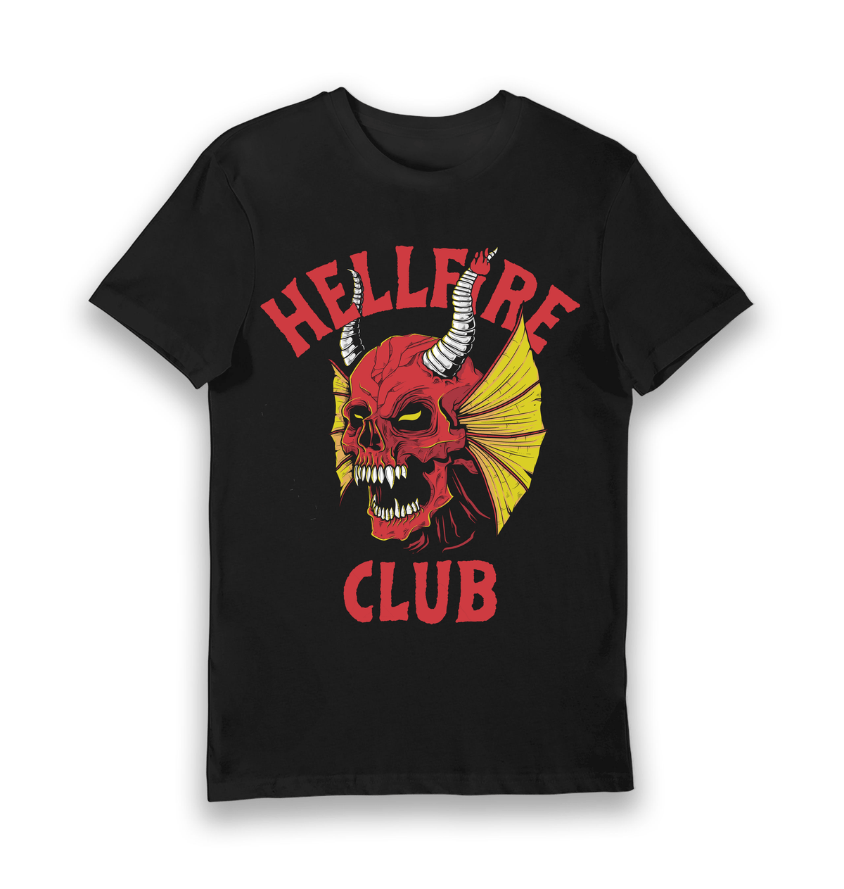 Black Printed T-shirt Front