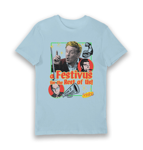 Light Blue Printed T-shirt Front