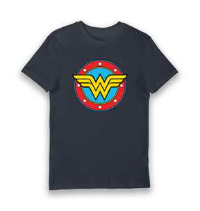 Navy Printed T-shirt Front