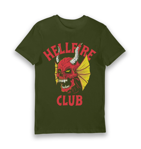 Forest Green Printed T-shirt Front