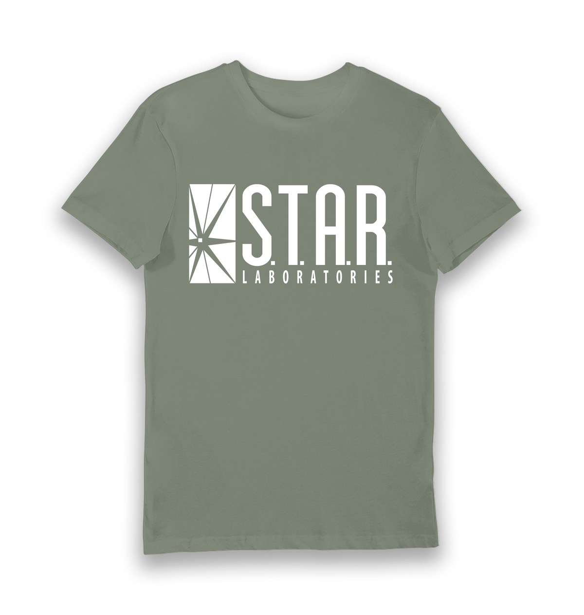 Khaki Printed T-shirt Front