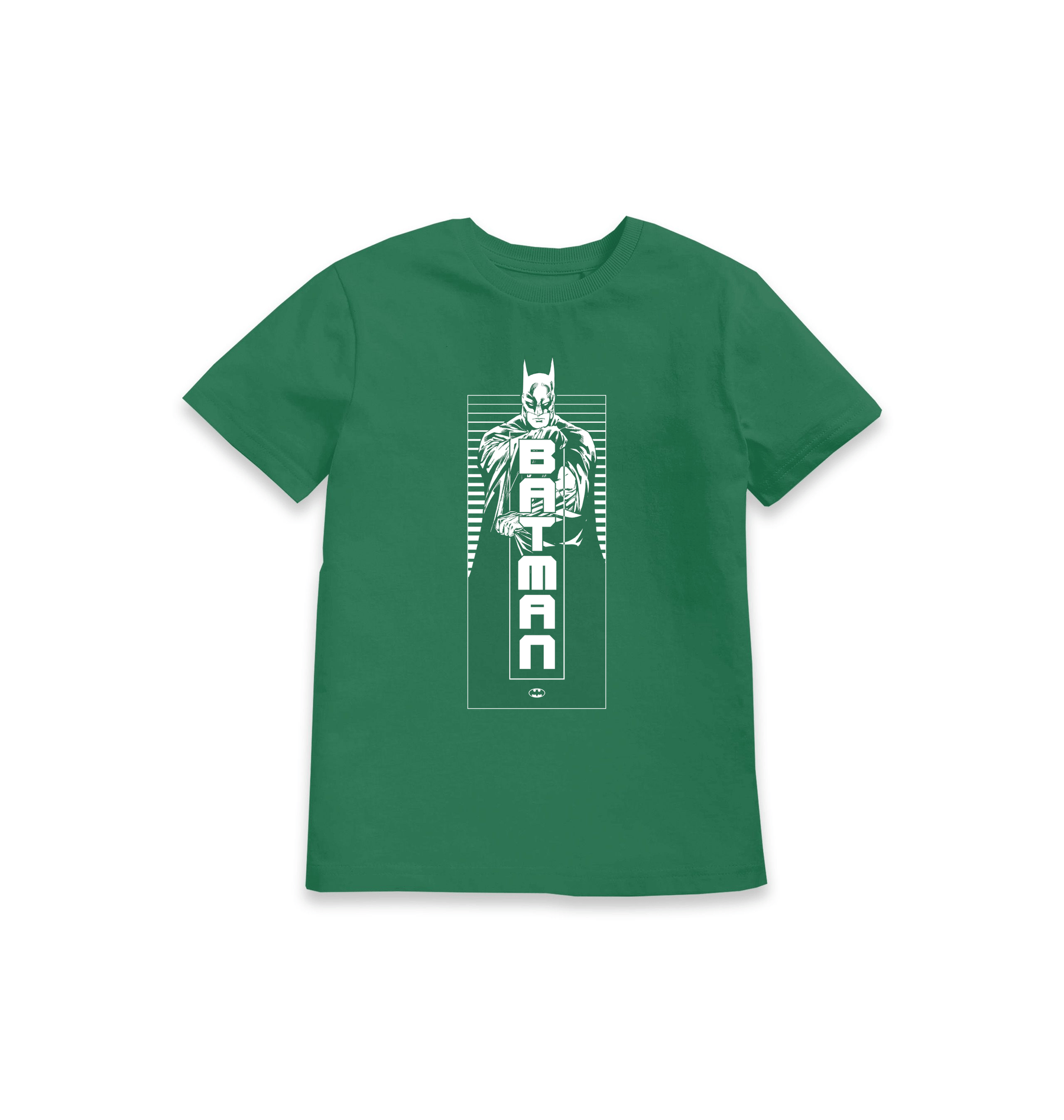 Green Printed Kids T-Shirt Front