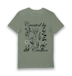 Khaki Printed T-shirt Front