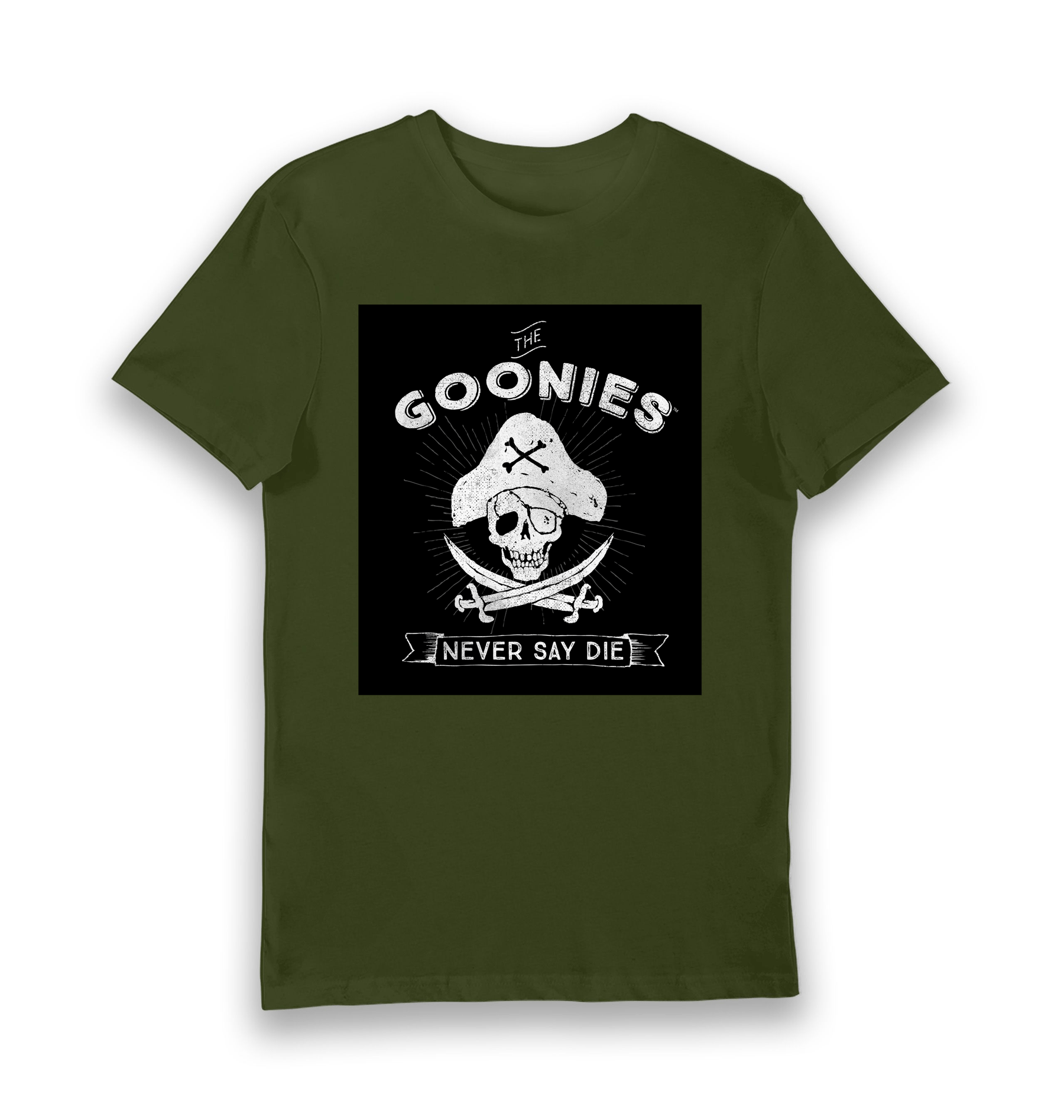 Forest Green Printed T-shirt Front