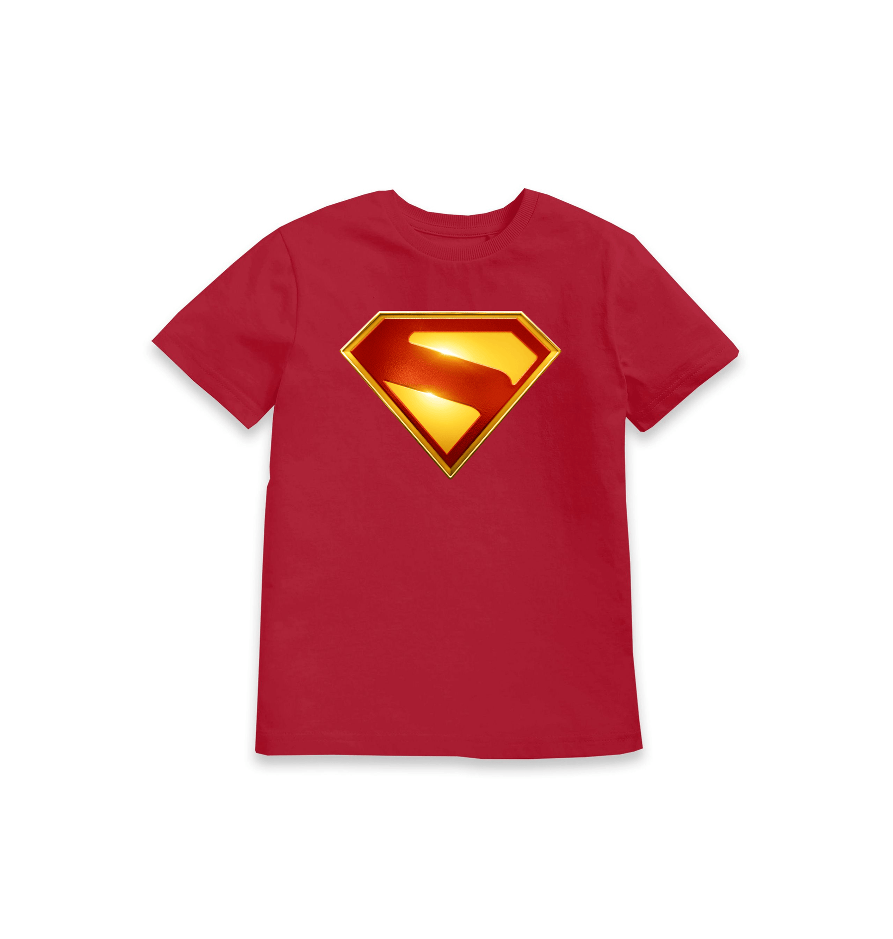 Red Printed Kids T-Shirt Front