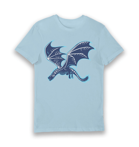 Light Blue Printed T-shirt Front