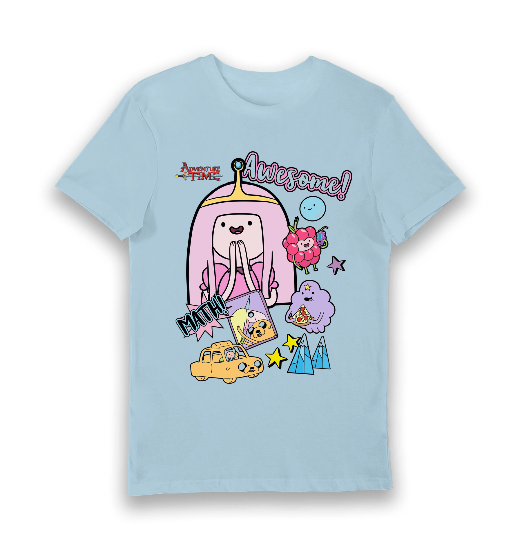 Light Blue Printed T-shirt Front
