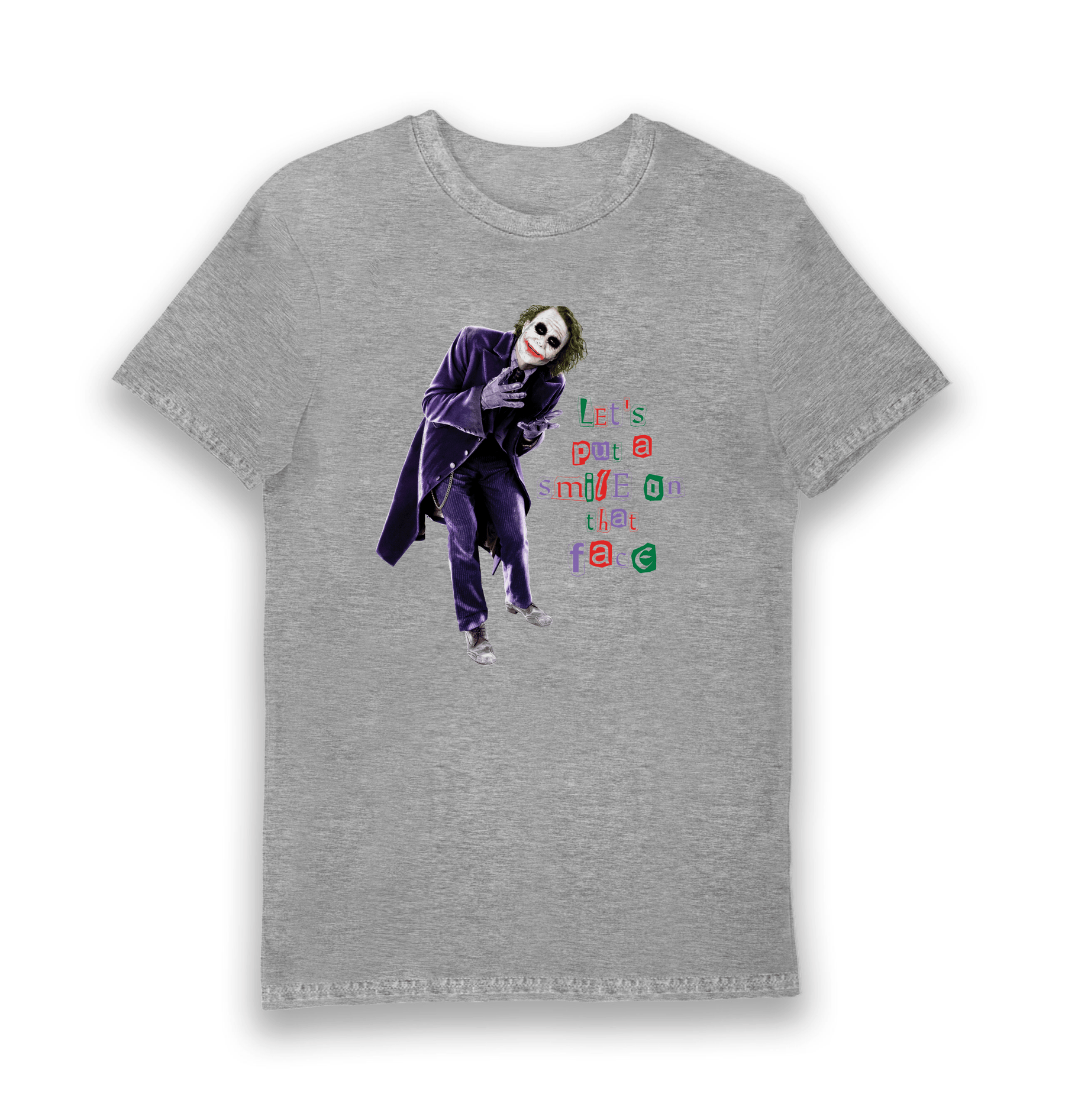 Sports Grey Printed T-shirt Front