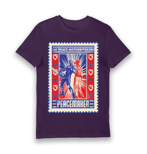 Purple Printed T-shirt Front