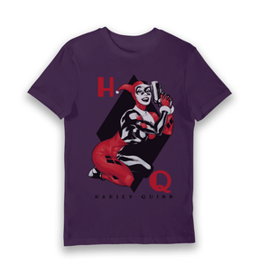 Purple Printed T-shirt Front