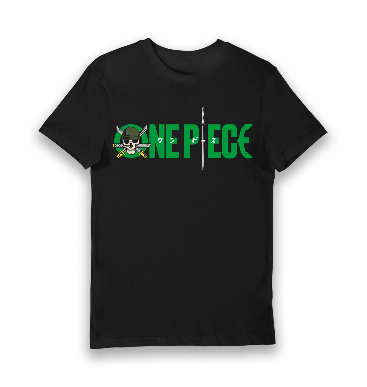 Black Printed T-shirt Front