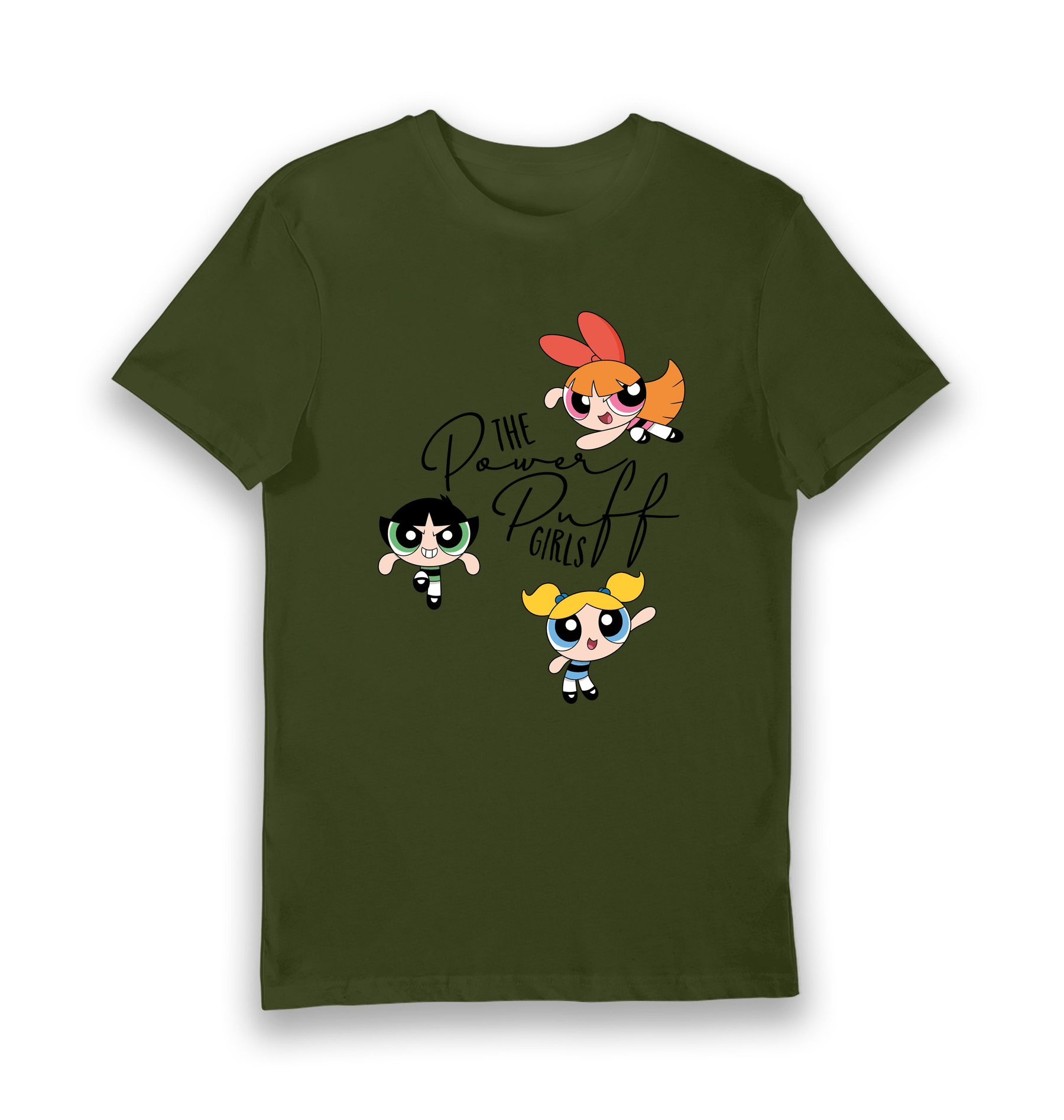 Forest Green Printed T-shirt Front