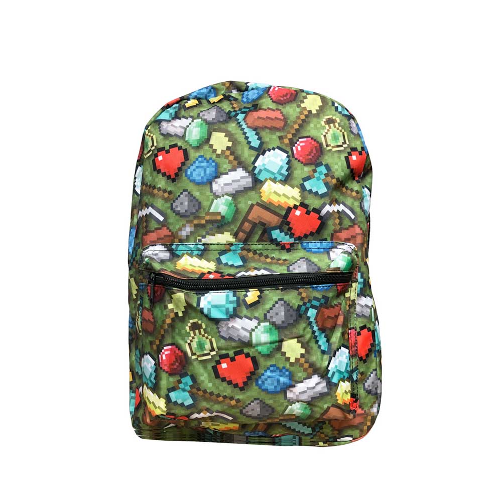 Minecraft Icon Gaming Kids Back To School Backpack