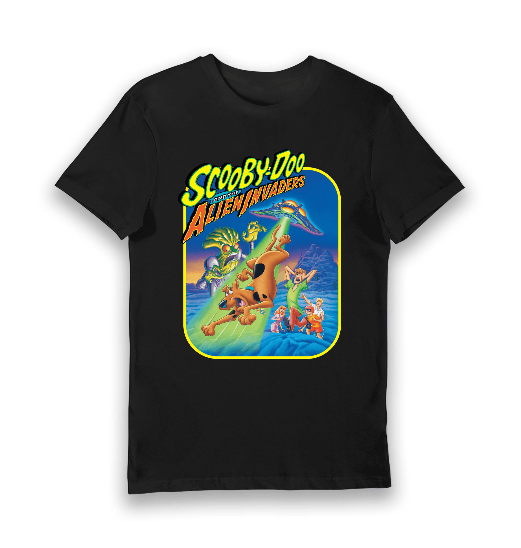Black Printed T-shirt Front