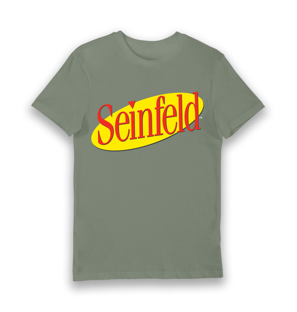Khaki Printed T-shirt Front