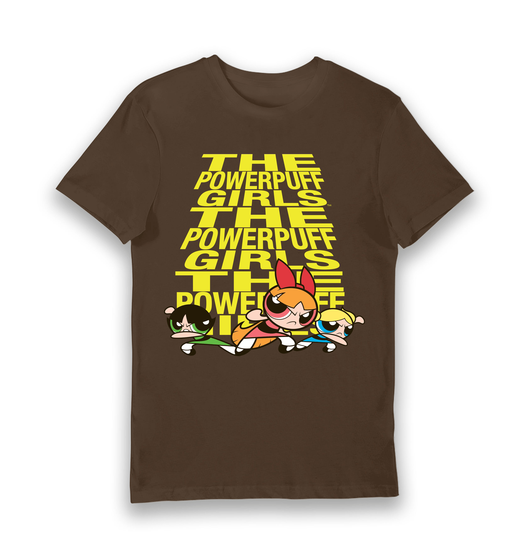 Brown Printed T-shirt Front