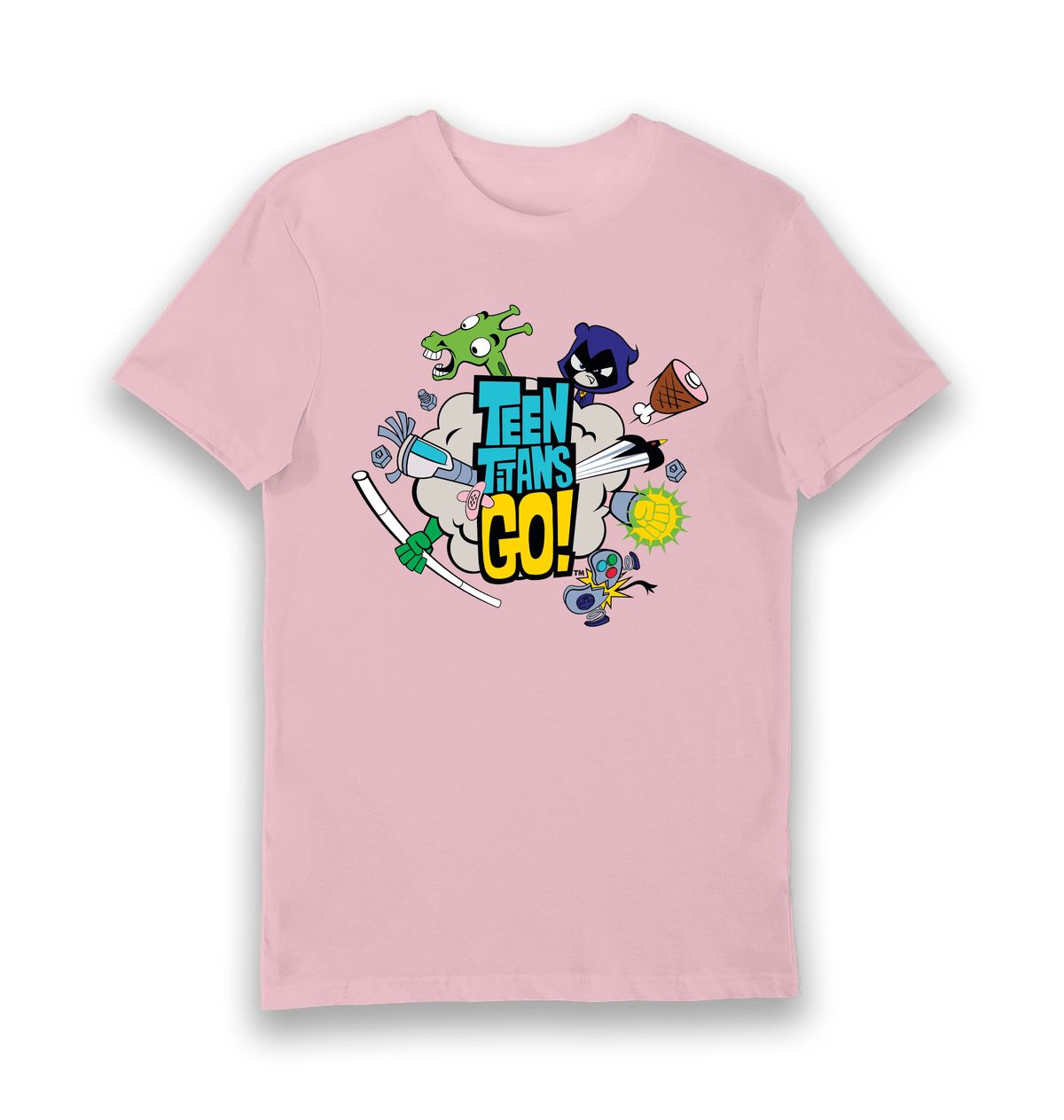 Pink Printed T-shirt Front