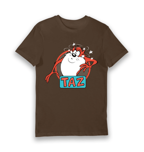 Brown Printed T-shirt Front