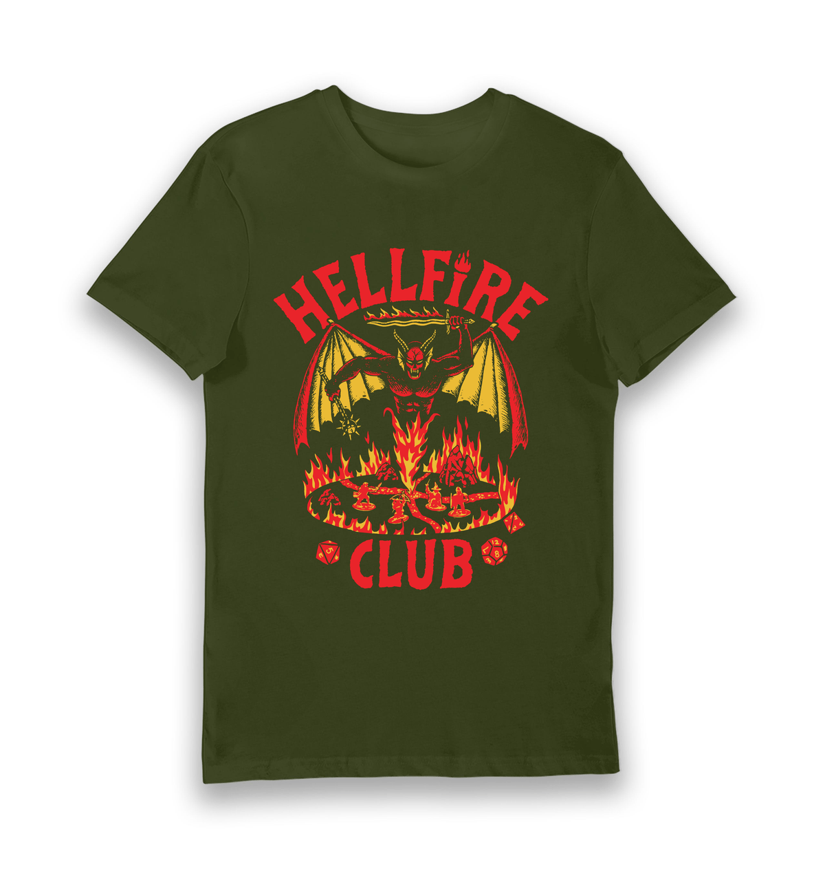 Forest Green Printed T-shirt Front