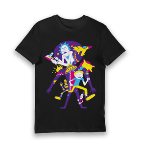 Black Printed T-shirt Front
