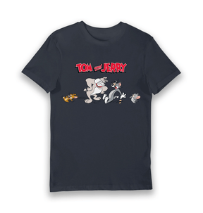 Navy Printed T-shirt Front