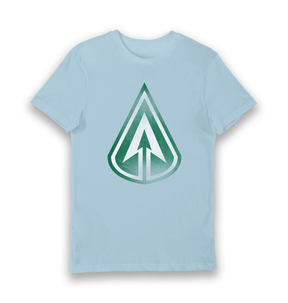 Light Blue Printed T-shirt Front