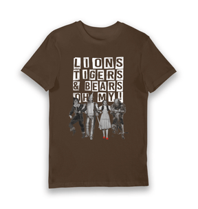Brown Printed T-shirt Front