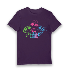 Purple Printed T-shirt Front