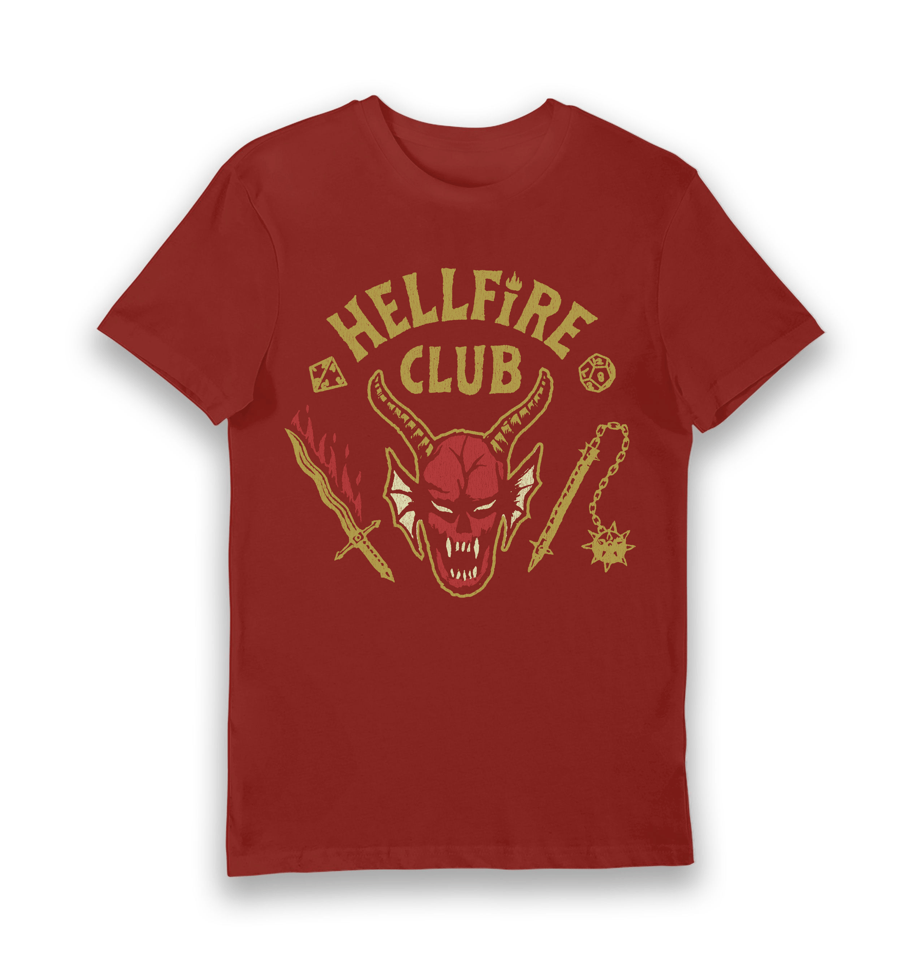 Brick Red Printed T-shirt Front